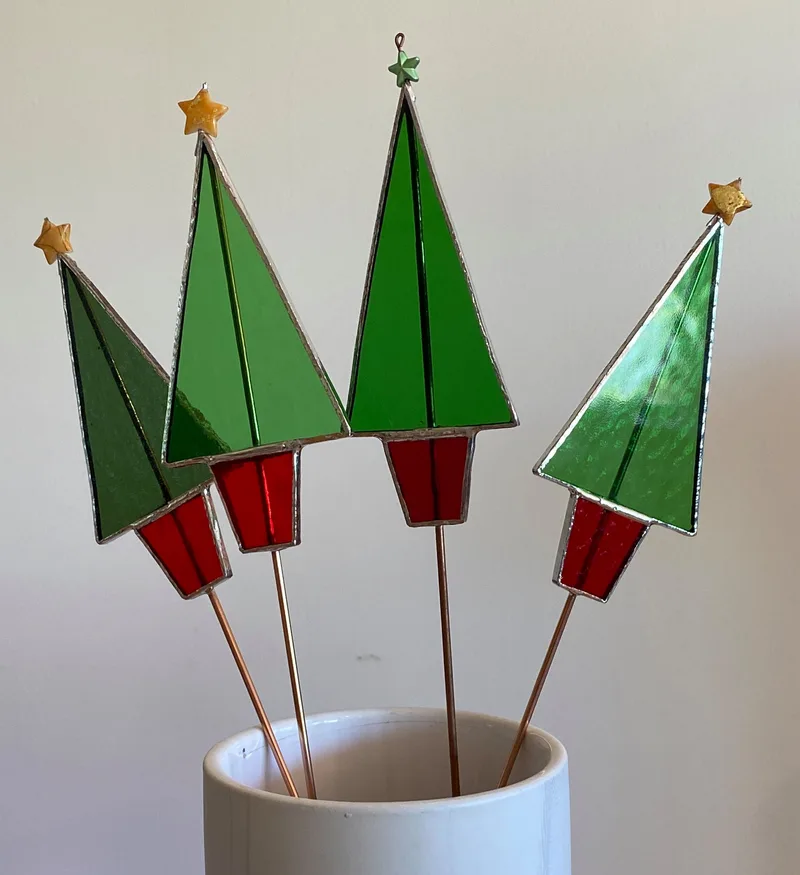 Christmas tree on stick